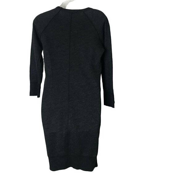 James Perse Grey Black  Marbled Light Sweatshirt Dress Size 1 - Picture 5 of 8
